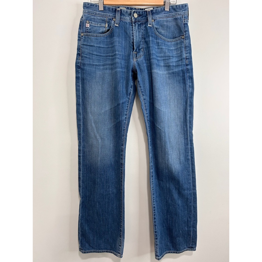 AG Adriano‎ Goldschmied Straight Leg Medium Wash Jeans Mens 31 Blue Made in USA